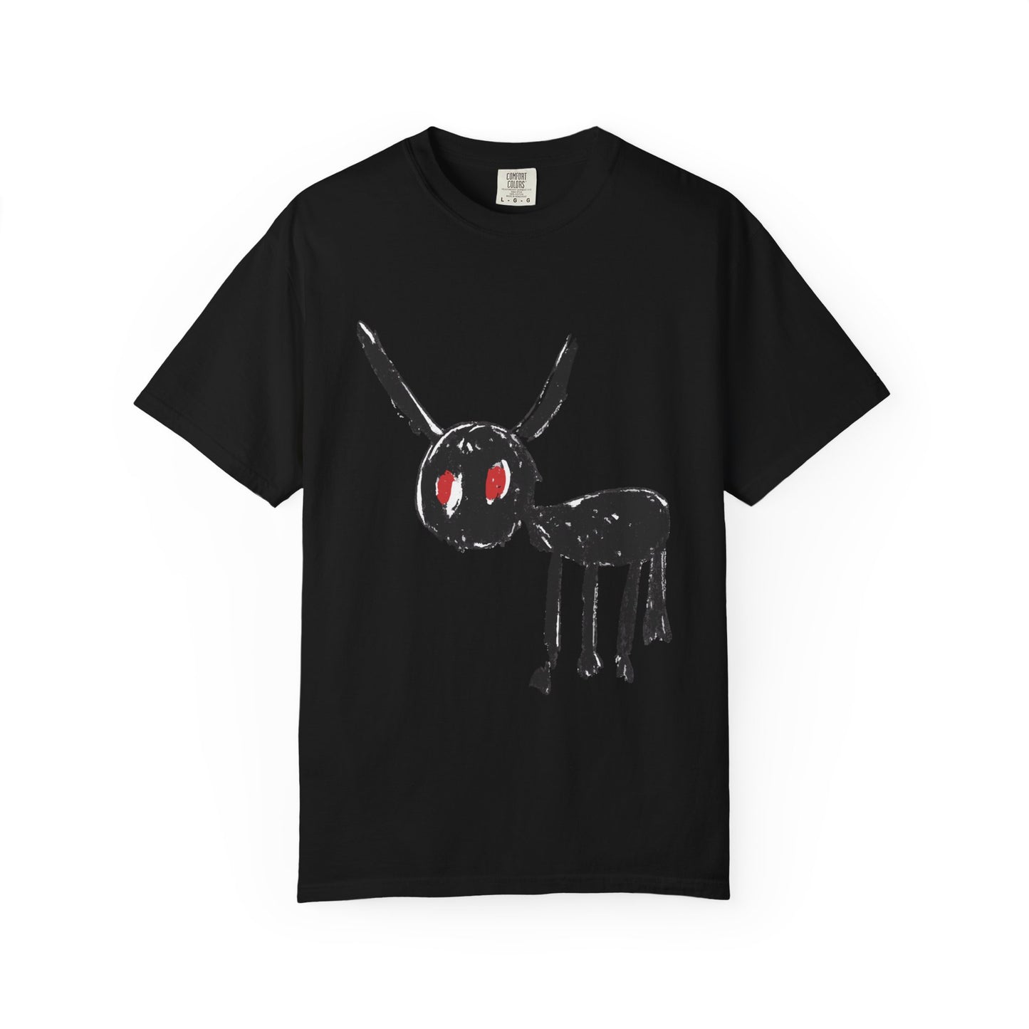 Demon Sketch Dyed Tshirt Printify