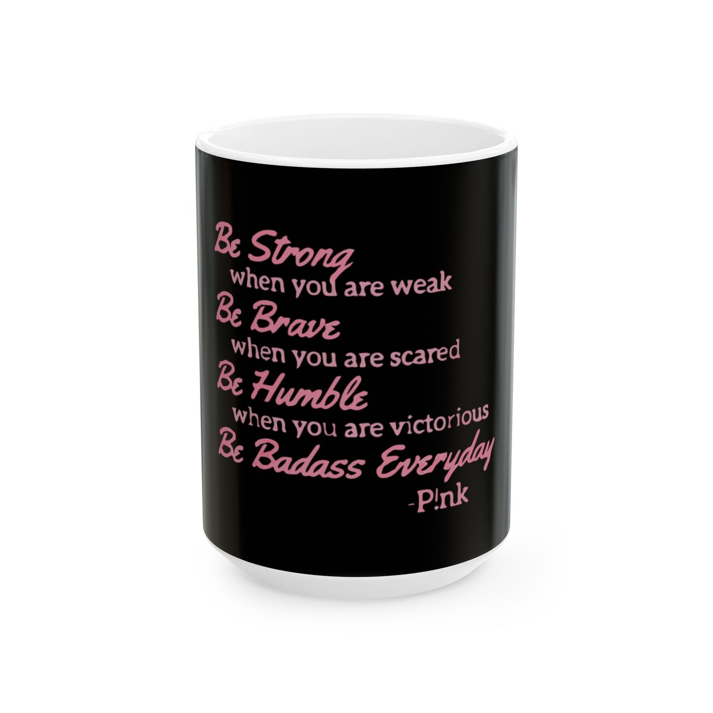 Beautiful Script Ceramic Mug, (11oz, 15oz) - snazzymerch