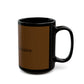 Minimalist Monochrome Black Mug (11oz, 15oz) - snazzymerch