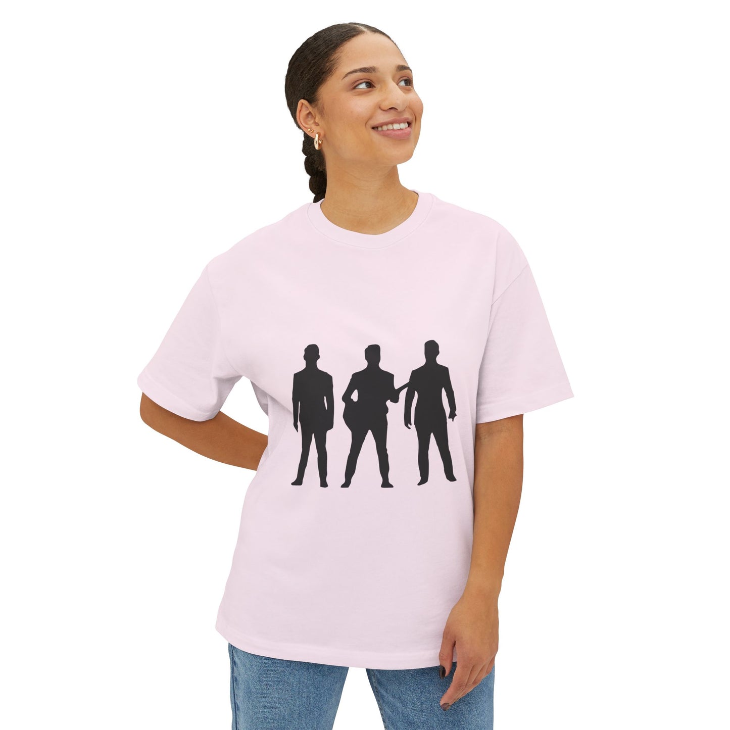 Trendy Black Unisex Oversized Boxy Tee - snazzymerch