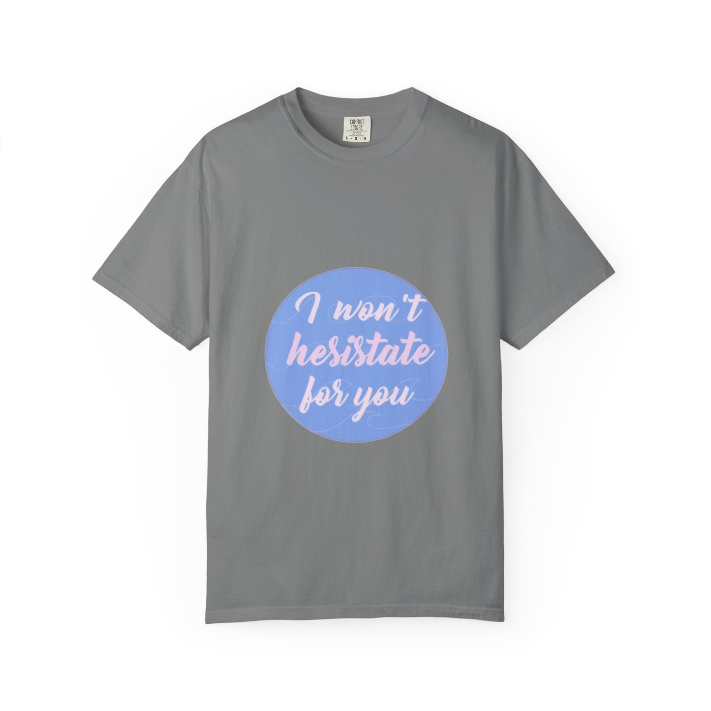 Blue Quote Circle Unisex Garment-Dyed T-shirt - snazzymerch