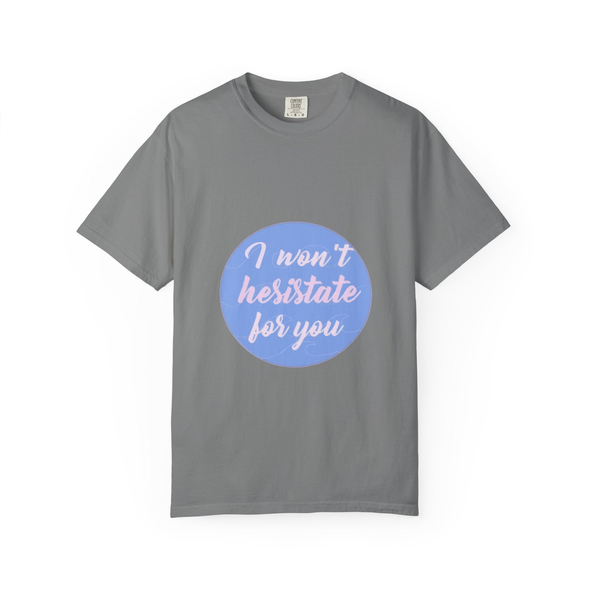 Blue Quote Circle Unisex Garment-Dyed T-shirt - snazzymerch