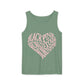 Born Pink Heart Typography – Dyed Tank Top Printify