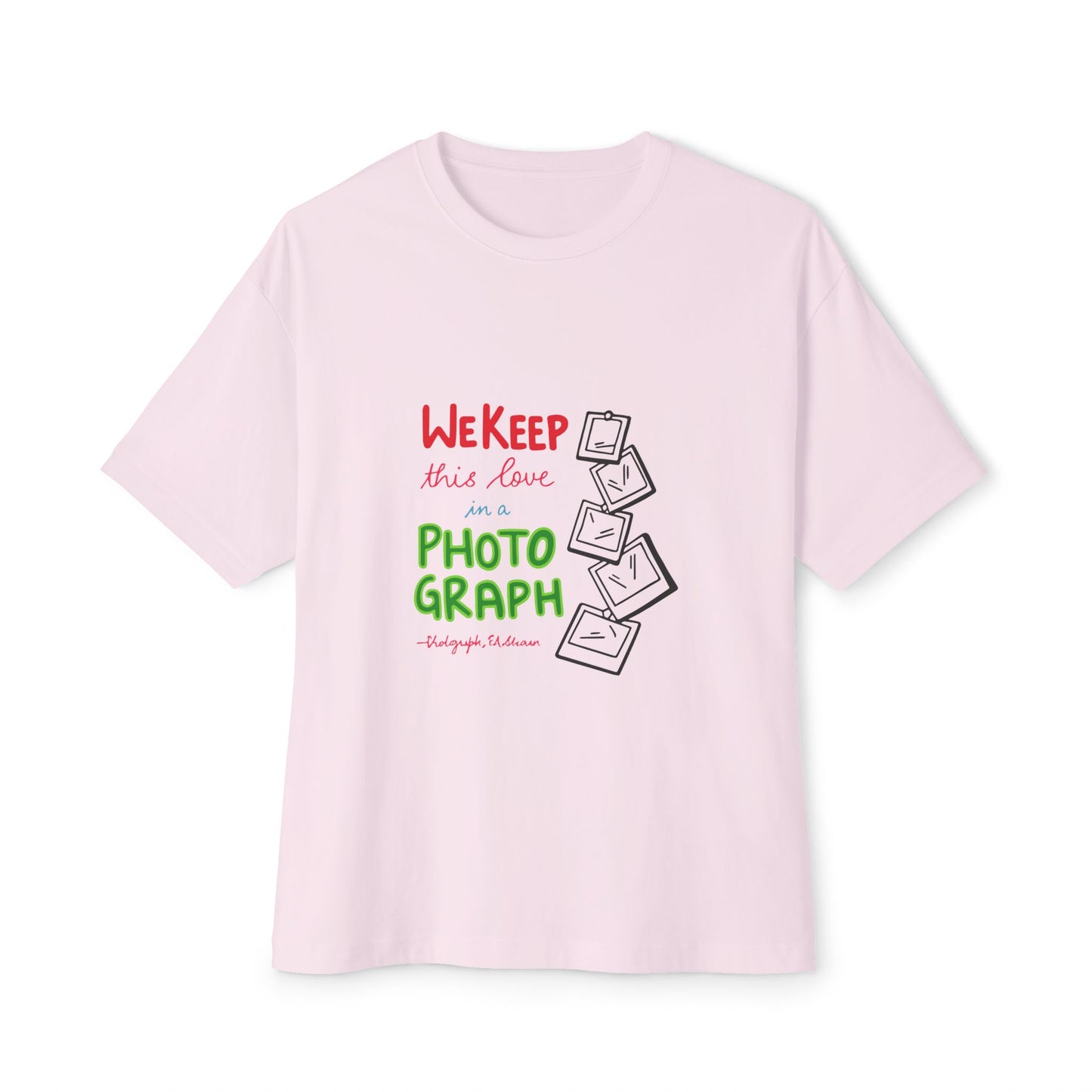 White Paw Print Oversized Boxy Tee Printify