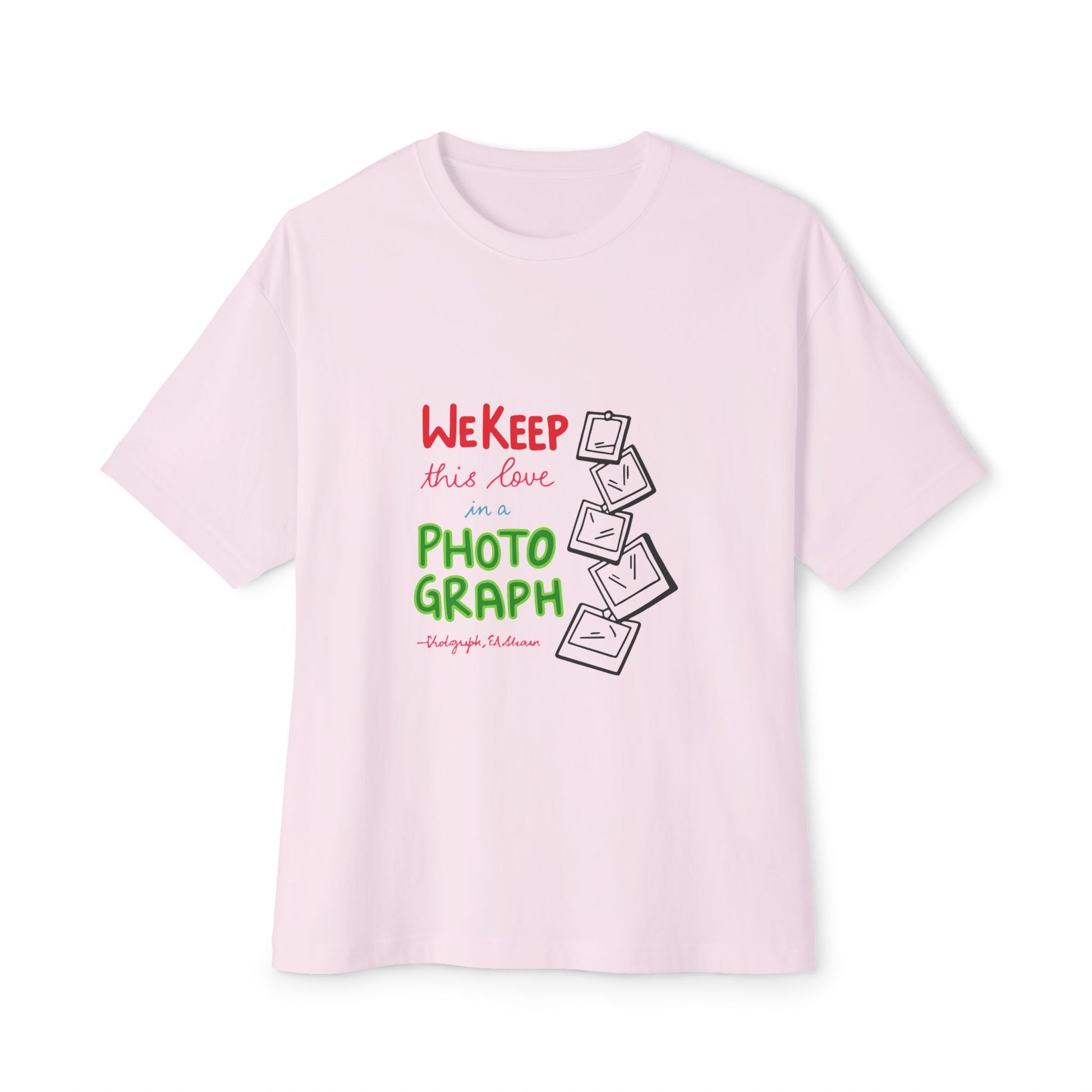 White Paw Print Oversized Boxy Tee Printify