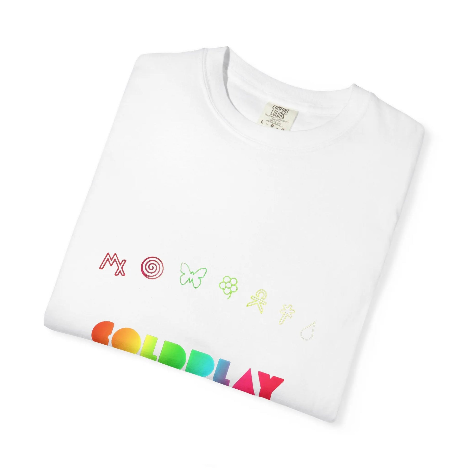 Unisex Garment-Dyed T-Shirt Inspired by Coldplay’s Signage Printify