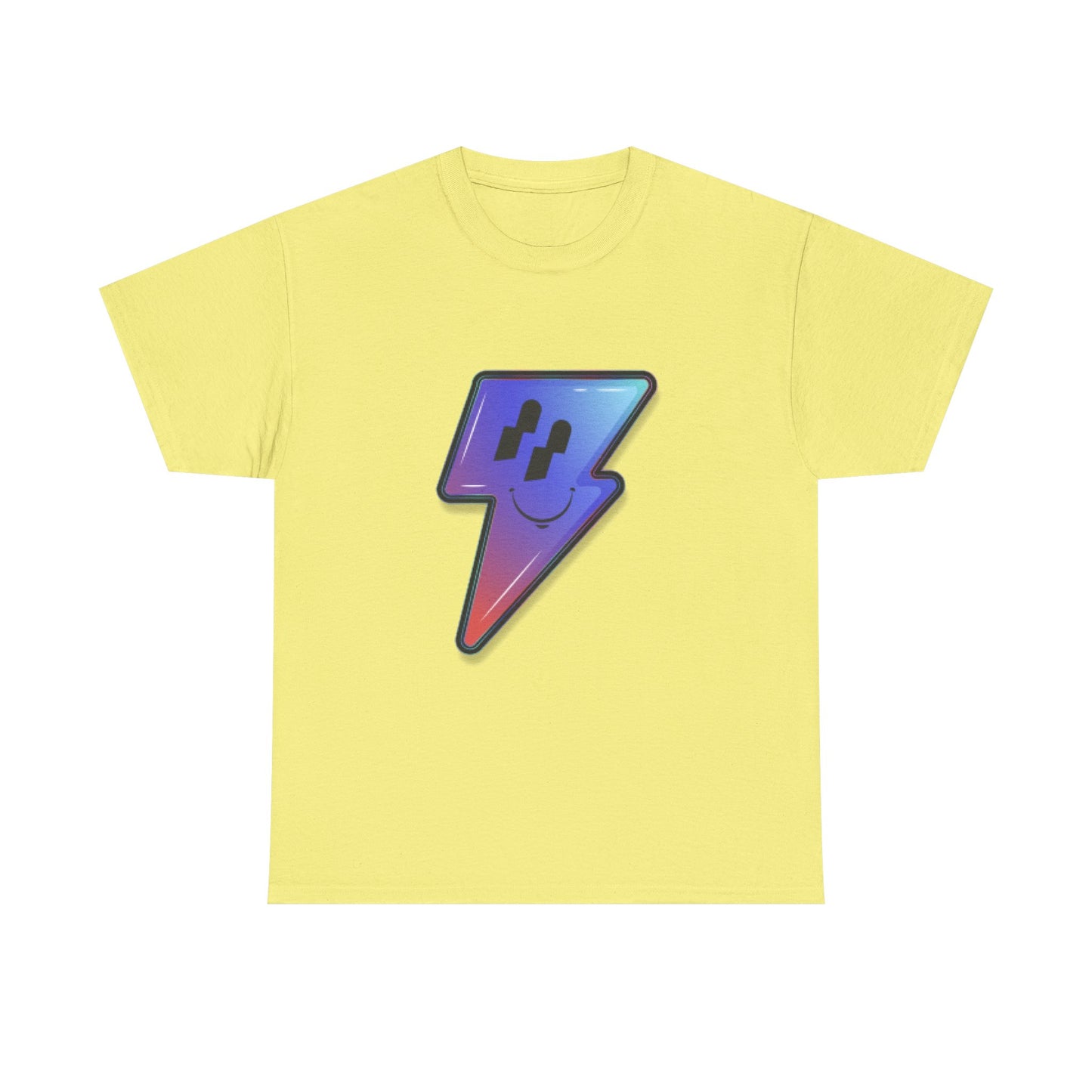Smiley Charge Pop Unisex Heavy cotton tee Printify