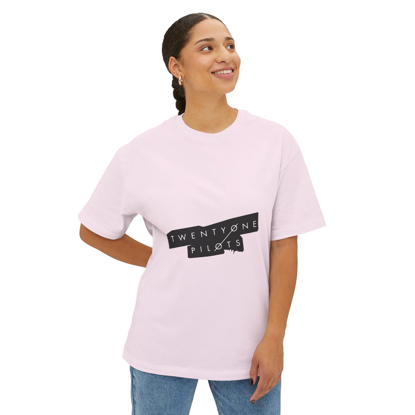 Tilted Echo Unisex Oversized Boxy Tee - snazzymerch