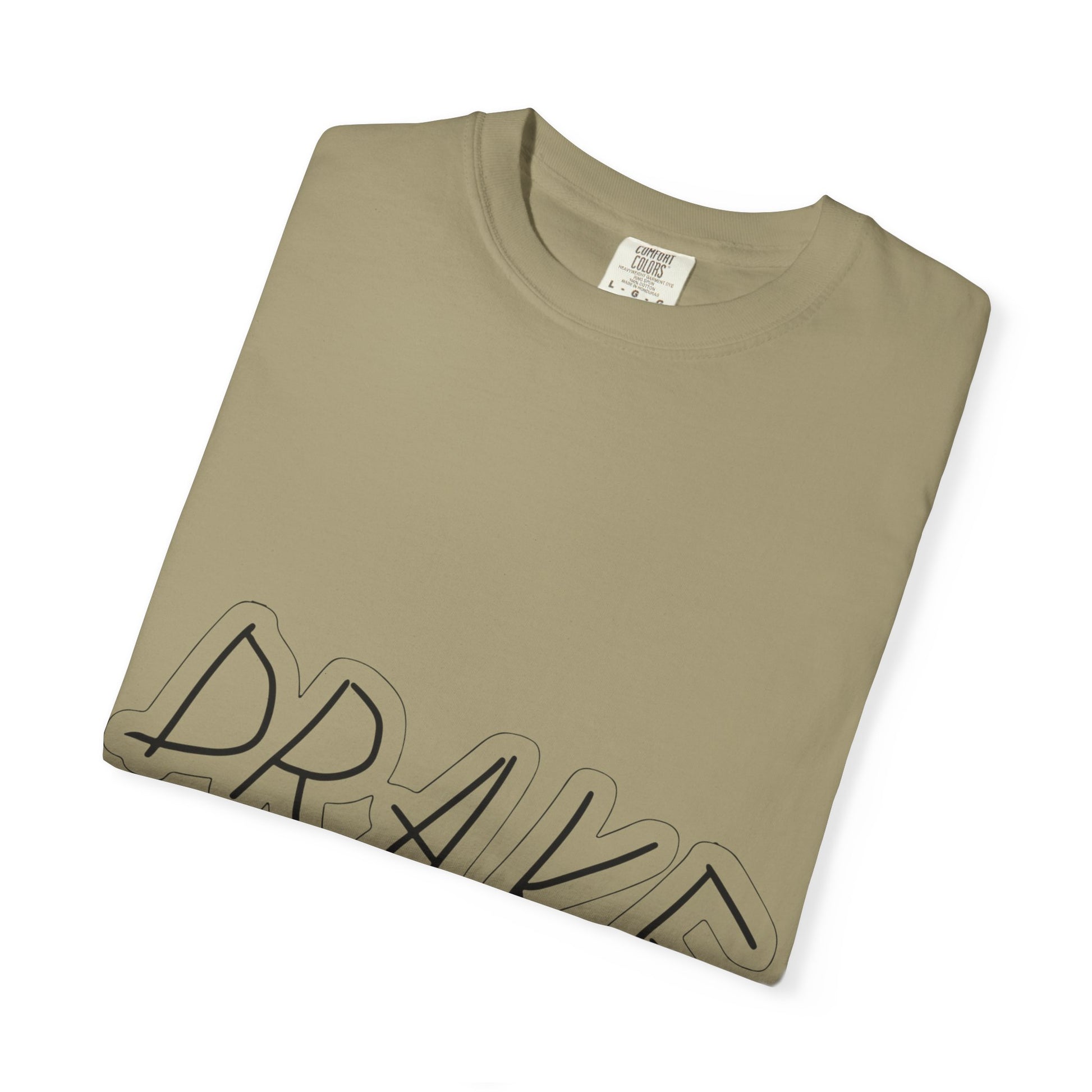 Dra-ke Graffiti Script Dyed Tshirt Printify