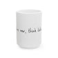 Retro Heart & Self Love Ceramic Mug, (11oz, 15oz) - snazzymerch