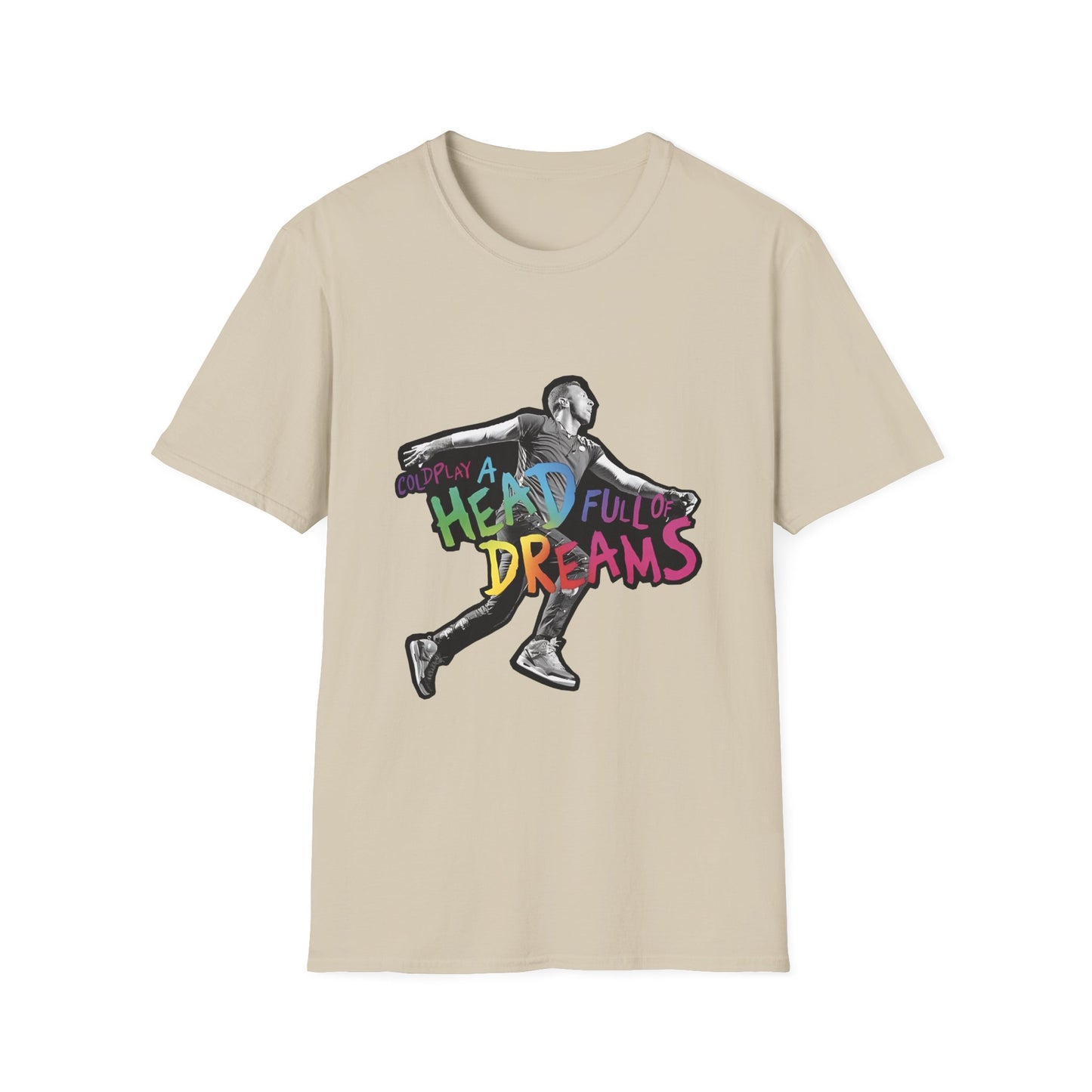 Unisex Softstyle T-Shirt Inspired by Coldplay A Head Full of Dreams Chris Printify