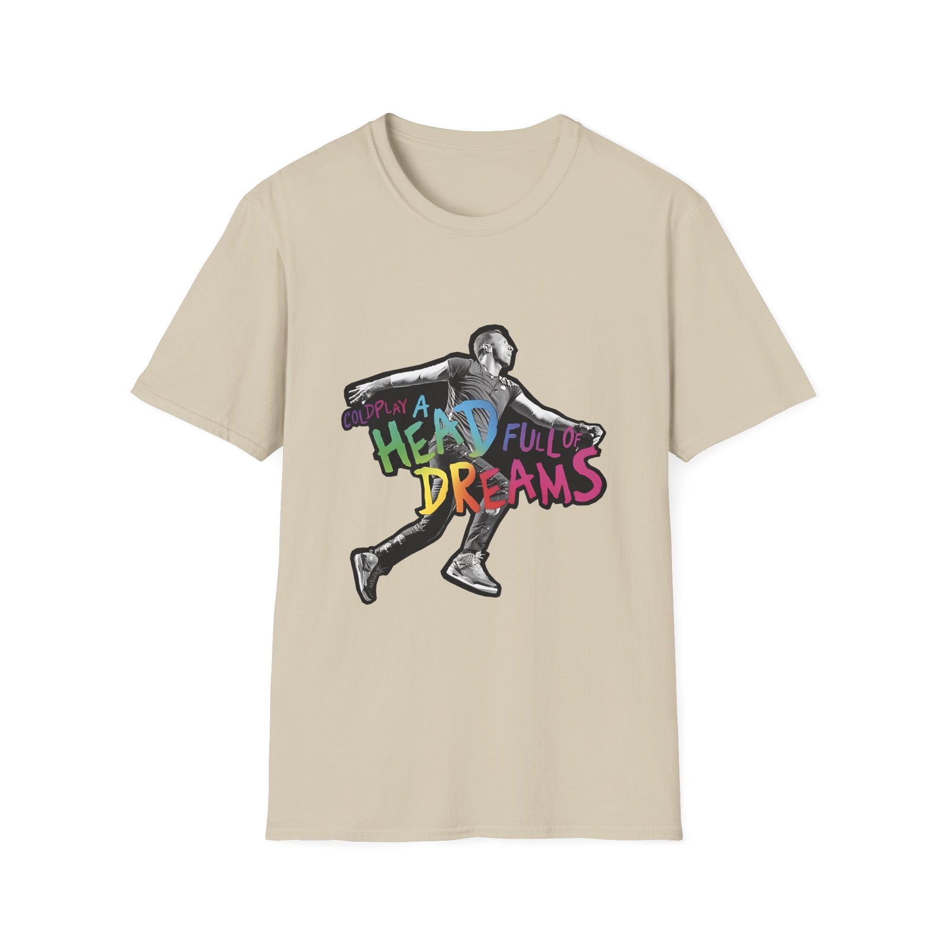 Unisex Softstyle T-Shirt Inspired by Coldplay A Head Full of Dreams Chris Printify