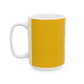Yellow Glasses Portrait Ceramic Mug, (11oz, 15oz) - snazzymerch