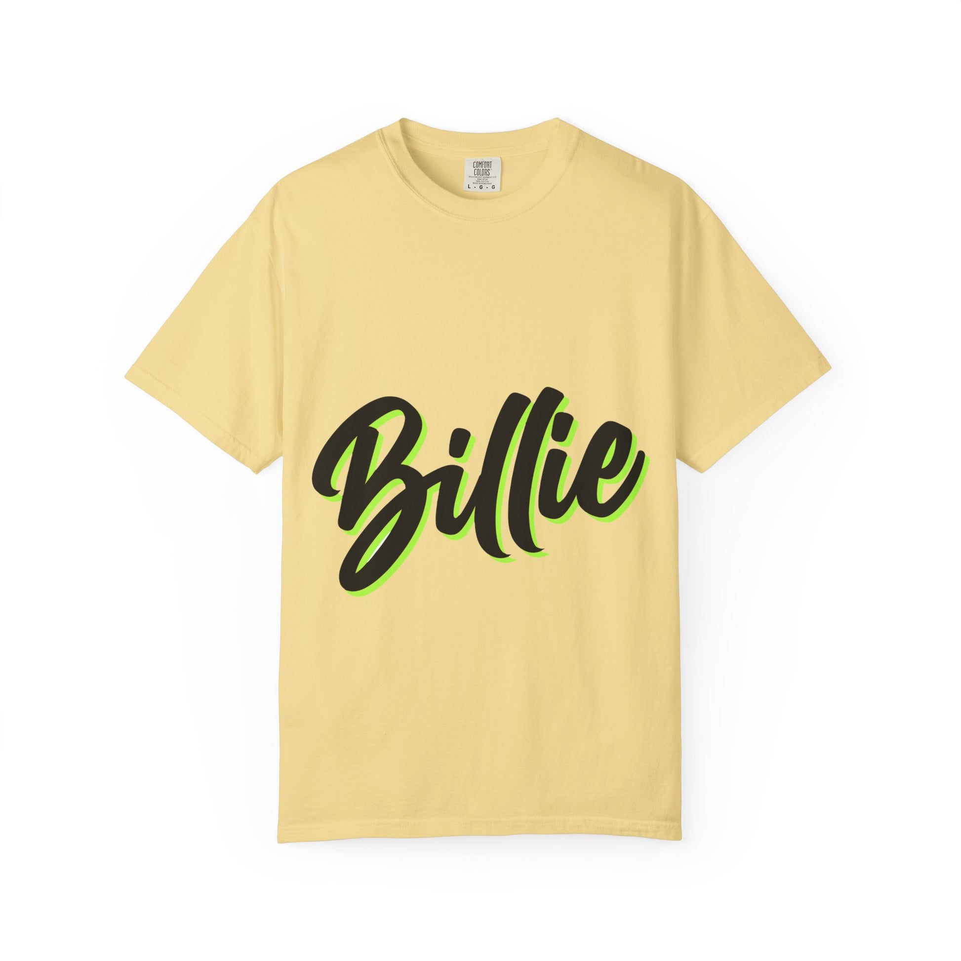 Billie Eilish Inspired Dyed T-shirt – Electric Script Vibes Edition Printify