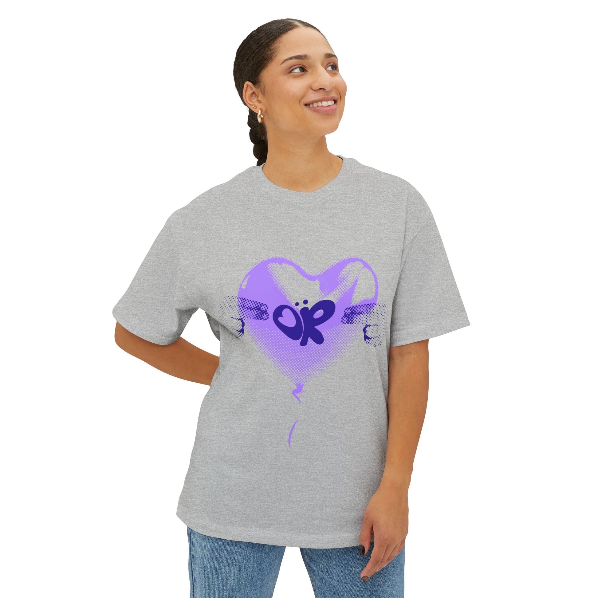 Heart Balloon OR Pop Art-Oversized Tee Printify