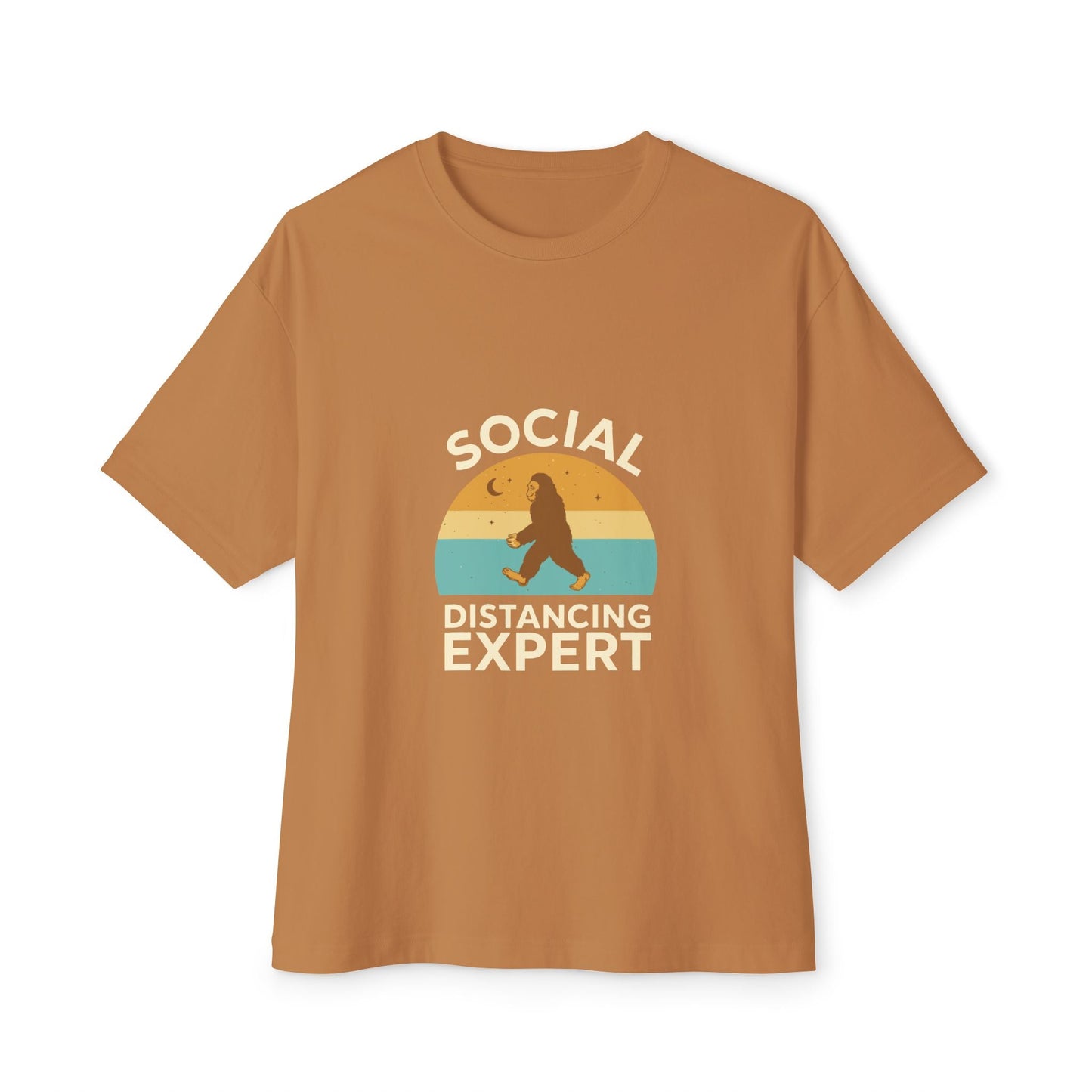 Oversized boxy Tee – Snazzy Social Distance Edition Printify