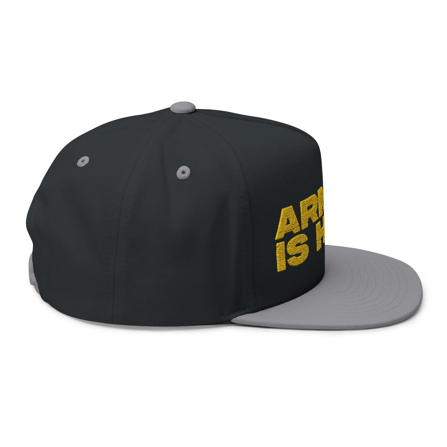 Smiley Army Vibe Flat Bill Cap (Embroidery) - snazzymerch