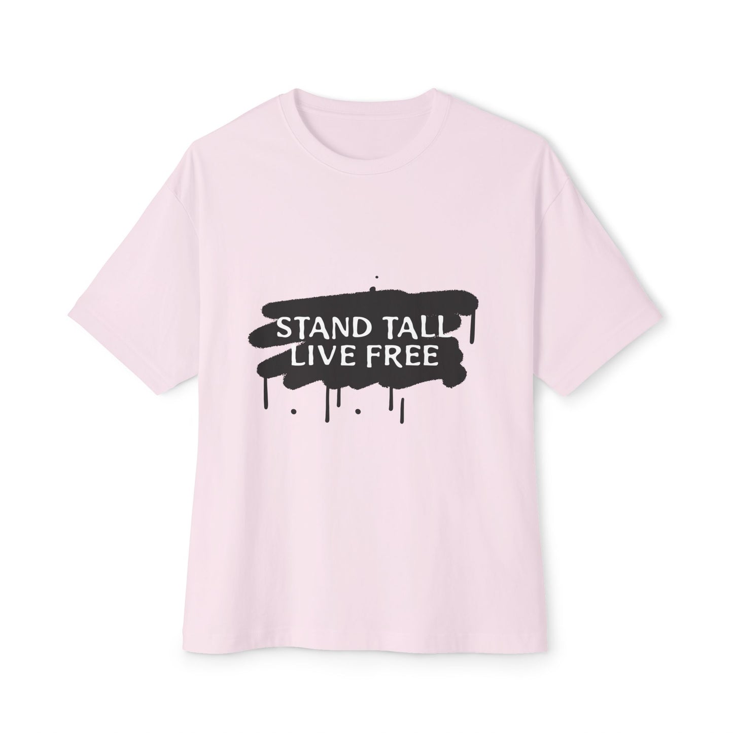 Stand Tall Live Free Unisex oversized Boxy Tee - snazzymerch
