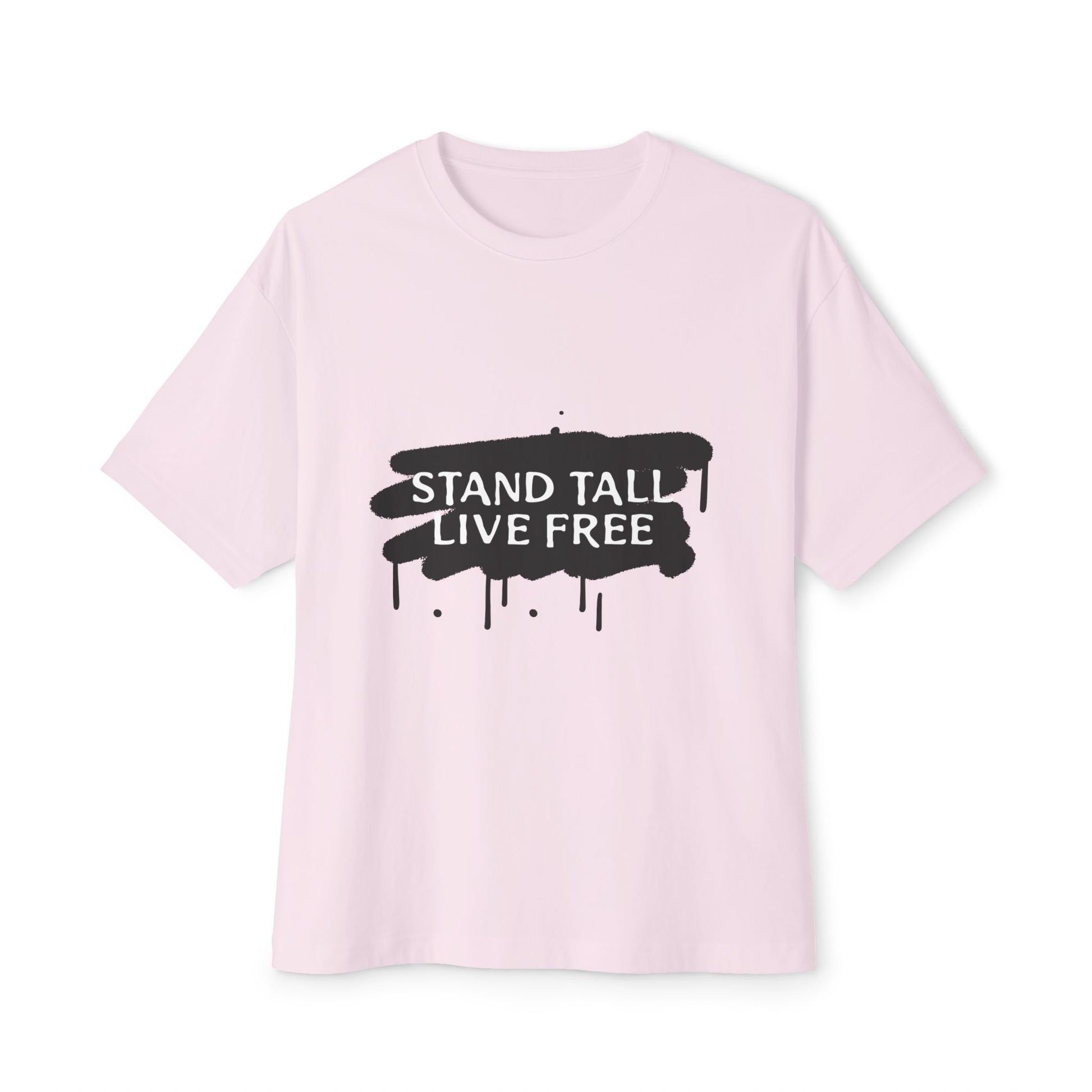 Stand Tall Live Free Unisex oversized Boxy Tee - snazzymerch