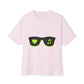 Neon Love Notes Unisex Oversized Boxy tee Printify