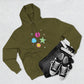 Color Pop Charm Patch Three-Panel Fleece Hoodie - snazzymerch