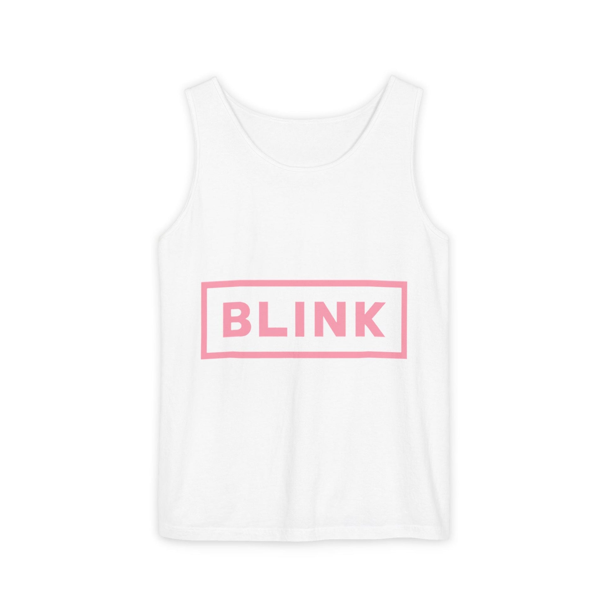 Minimal BLINK Logo – Dyed Tank Top Printify