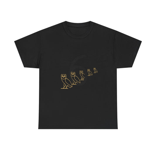 OVO Owl Evolution Heavy Cotton Tee Printify