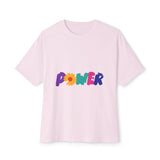 Retro Flower Power Color Pop Unisex Oversized Boxy Tee - snazzymerch