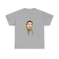 Cartoon Face with Sunflowers Unisex Heavy cotton Tee Printify