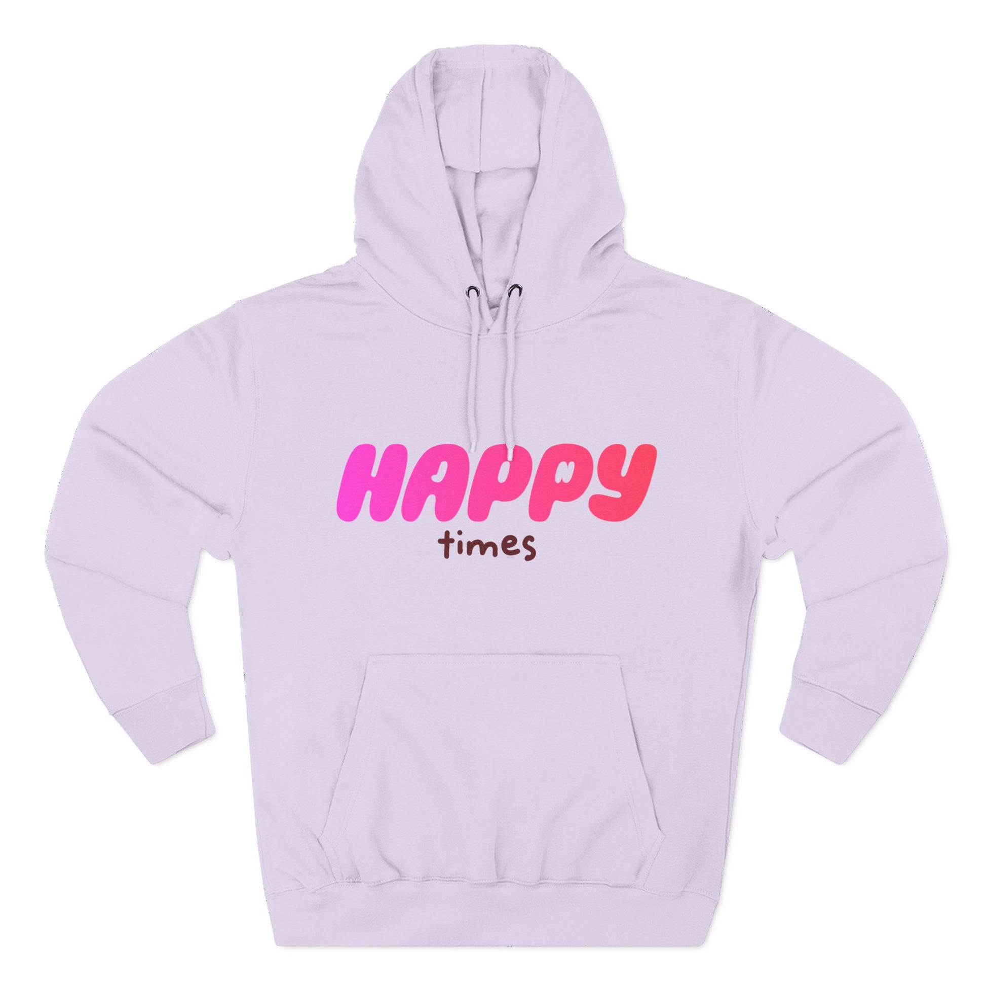 Happy Times Gradient Three-Panel Fleece Hoodie - snazzymerch