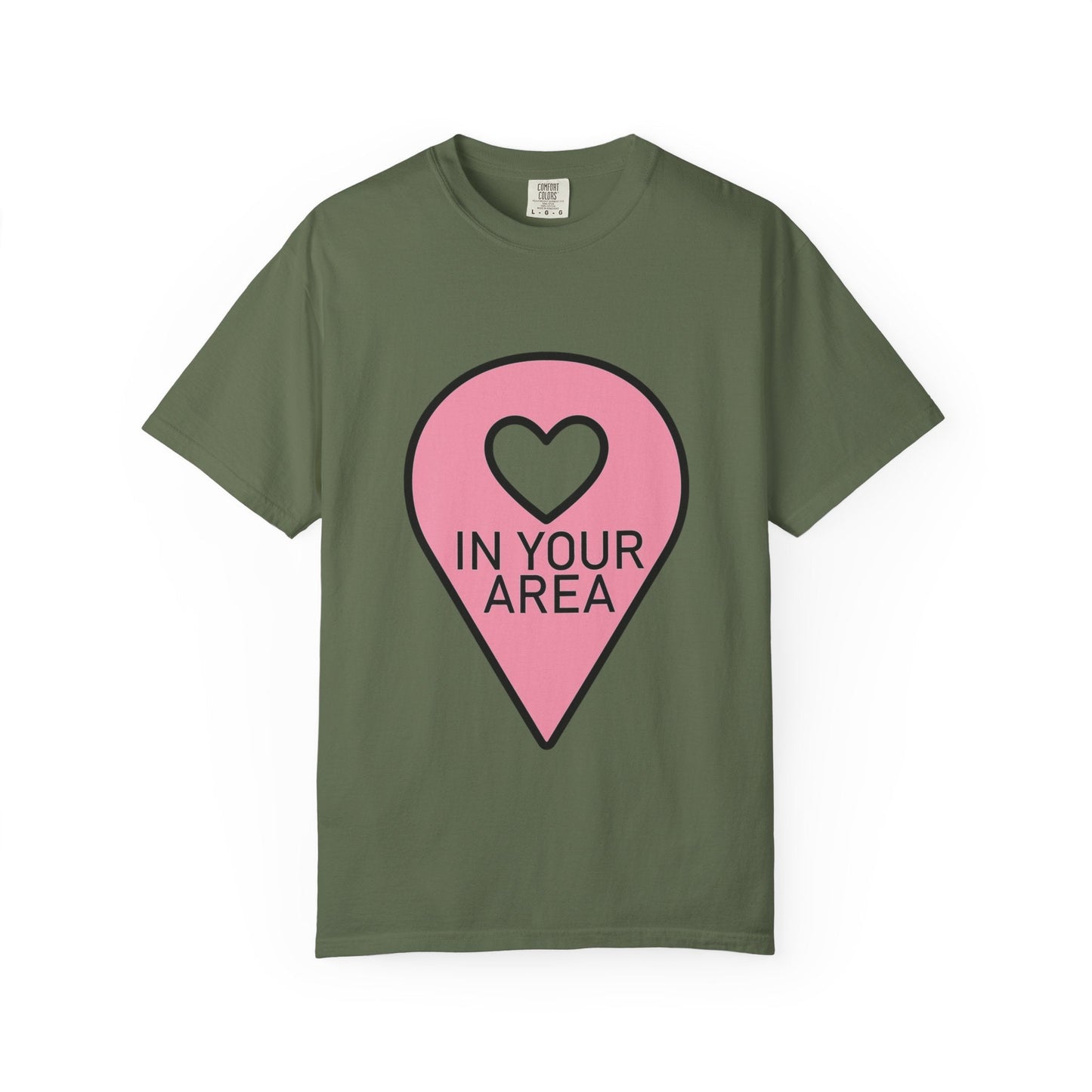 In Your Area Pin Marker – Dyed T-shirt Printify