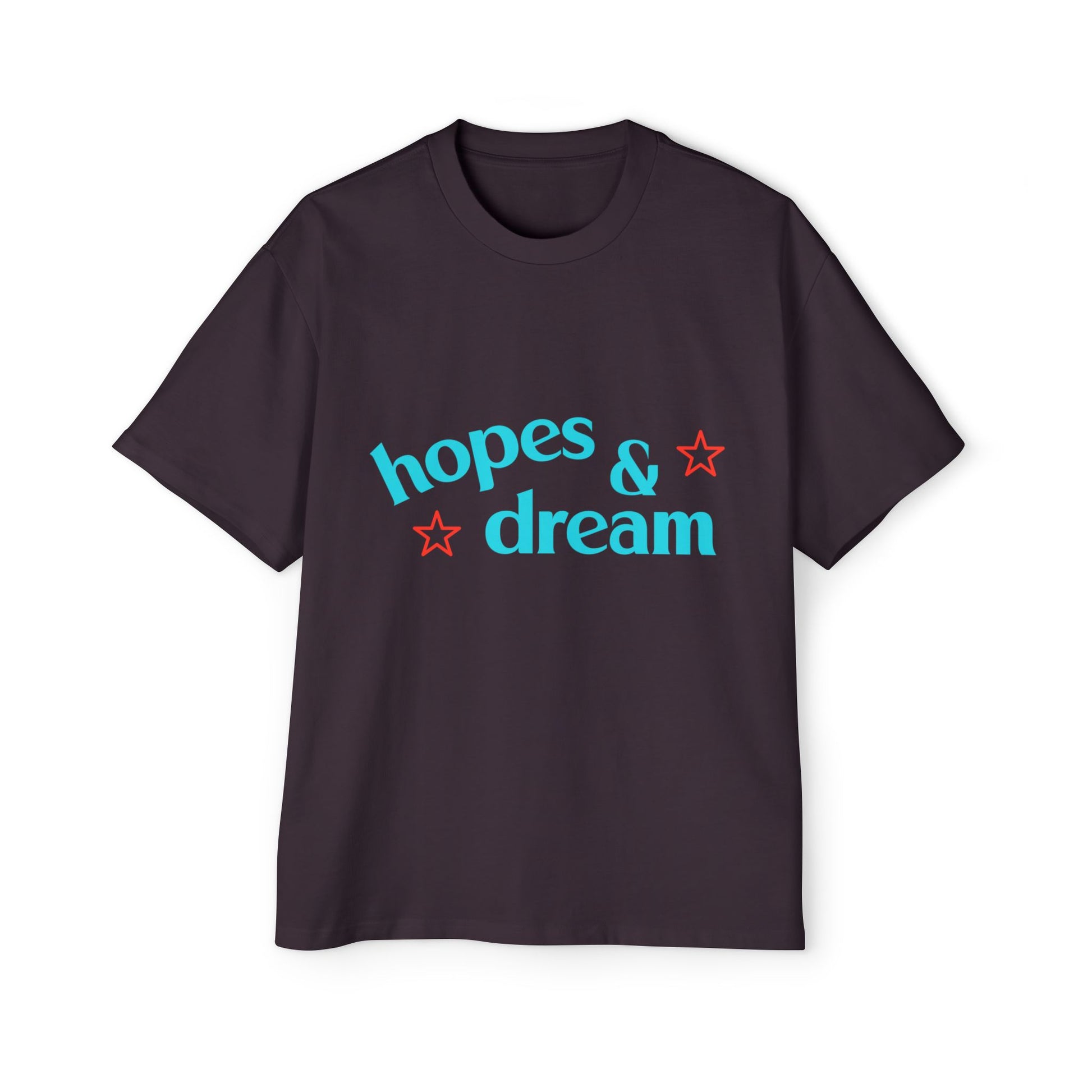 Hopes & Dreams Star Men's Heavy Oversized Tee - snazzymerch