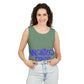 World Tour Bubble Letter-Dyed Tank Top Printify