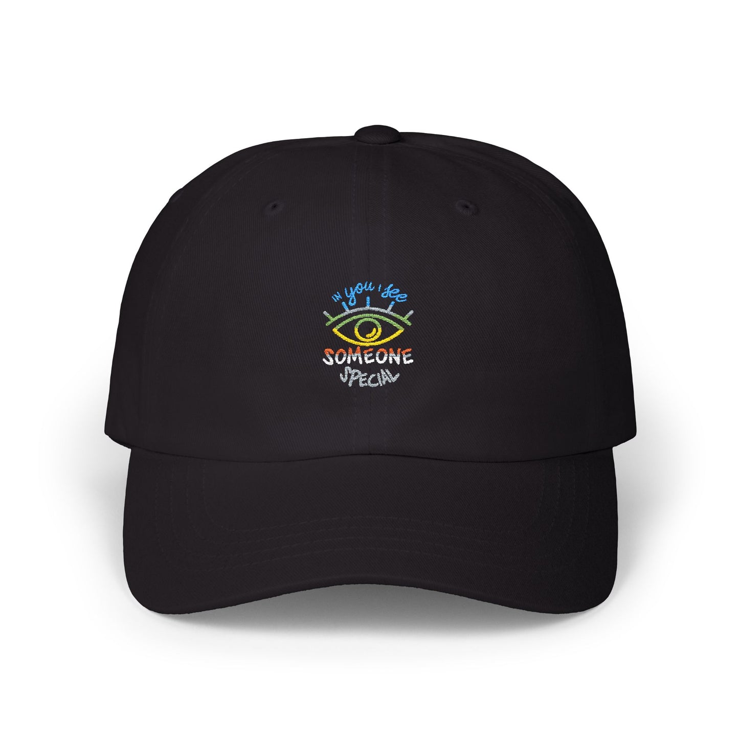 Vibrant Eye and Text Classic dad cap Printify