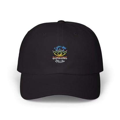 Vibrant Eye and Text Classic dad cap Printify