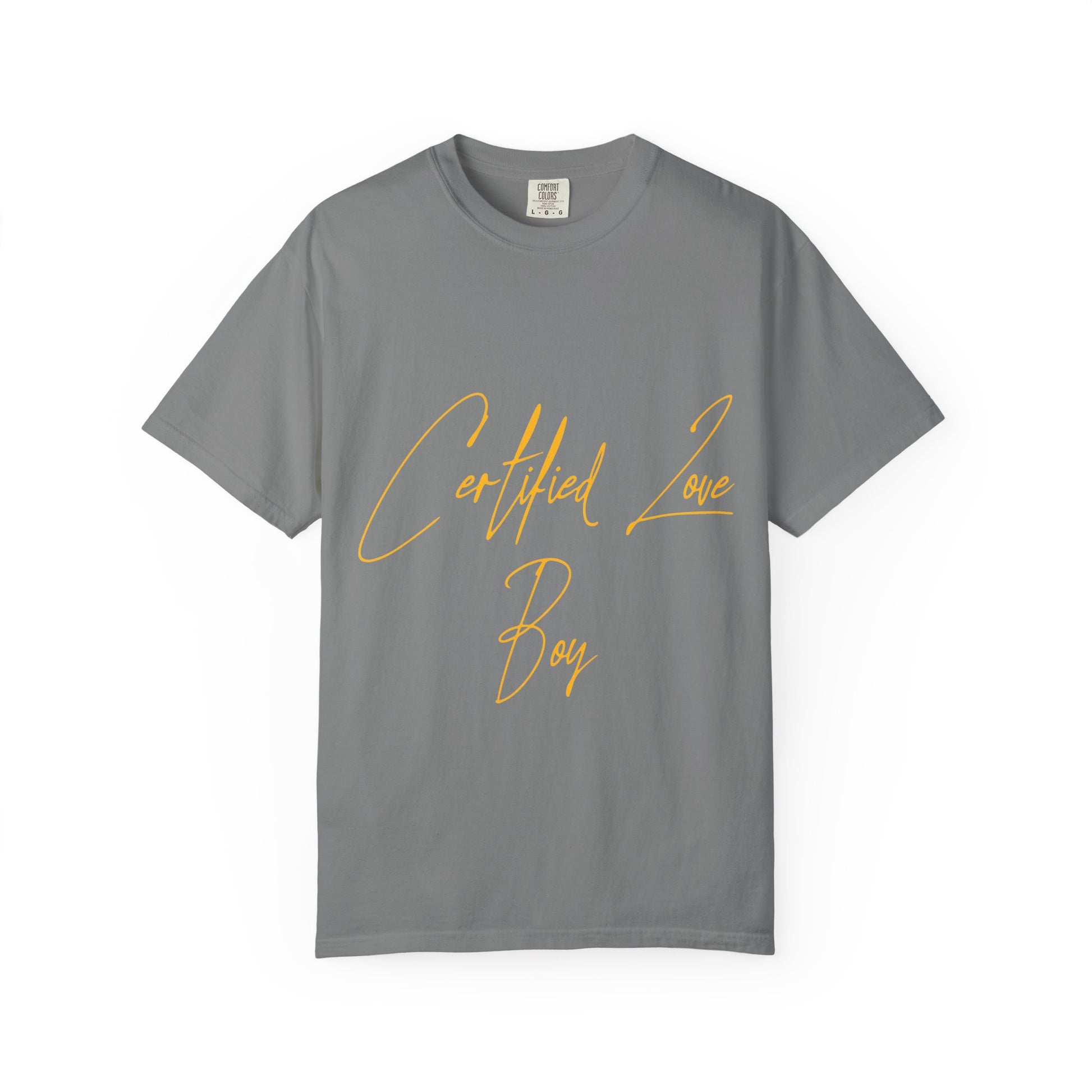 Certified Lover Boy Script Dyed Tshirt Printify