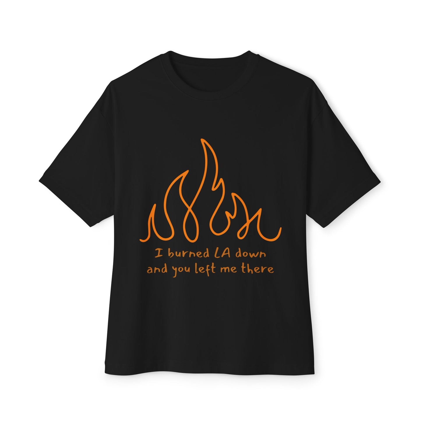 Flame Unisex Oversized Boxy Tee - snazzymerch