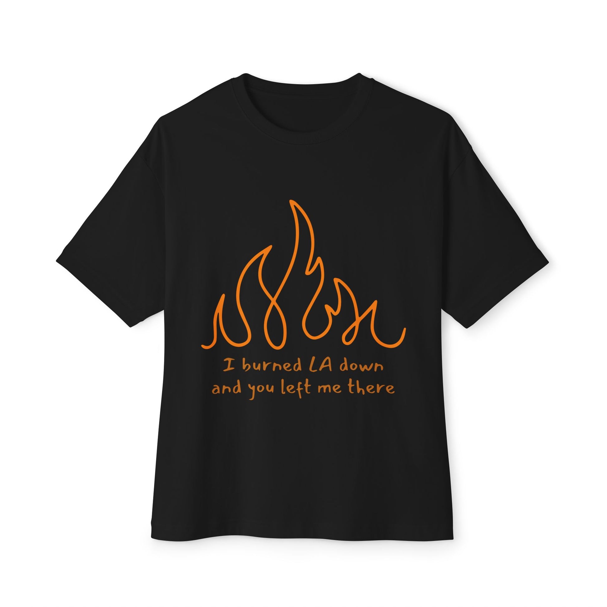 Flame Unisex Oversized Boxy Tee - snazzymerch