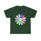 Rainbow Bloom Positivity Unisex Heavy Cotton Tee - snazzymerch