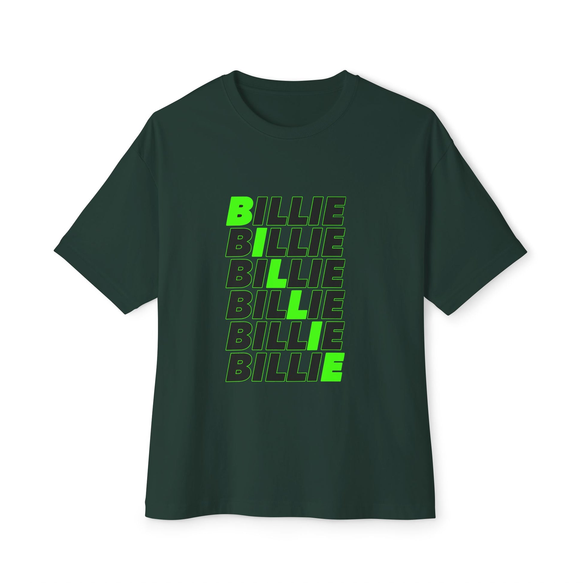Billie Eilish Inspired Oversized T-Shirt – Minimal Block Statement Edition Printify