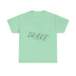 Dra-ke Graffiti Script Heavy Cotton Tee Printify
