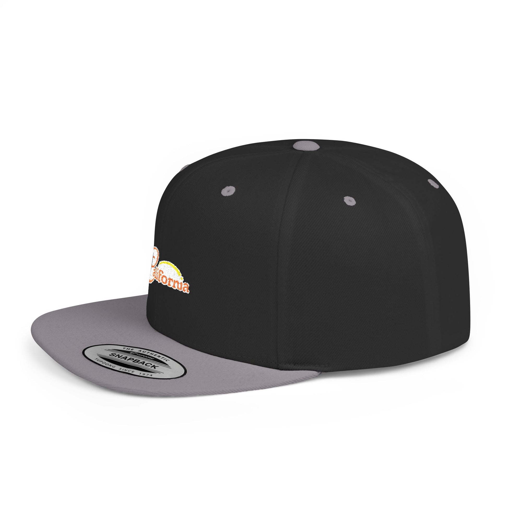 California Sunset Flat Bill Snapback - snazzymerch