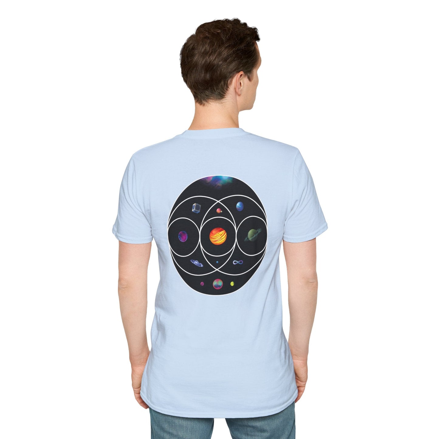 Unisex Softstyle T-Shirt Inspired by Coldplay’s Illustration Concept_B Printify