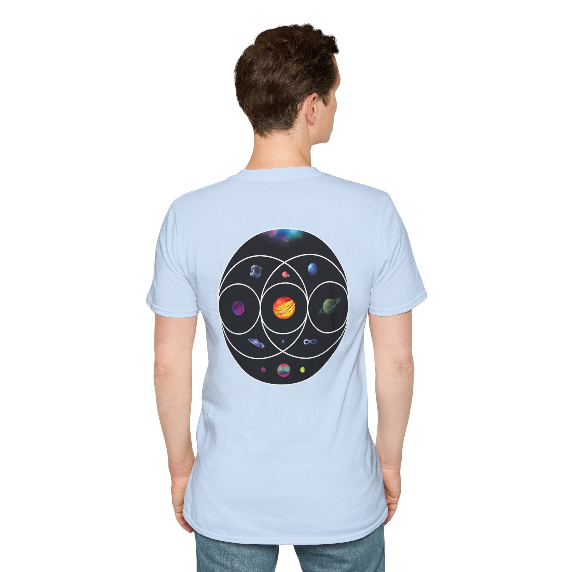 Unisex Softstyle T-Shirt Inspired by Coldplay’s Illustration Concept_B Printify