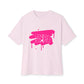 Electric Graffiti Drip Unisex Oversized Boxy tee Printify