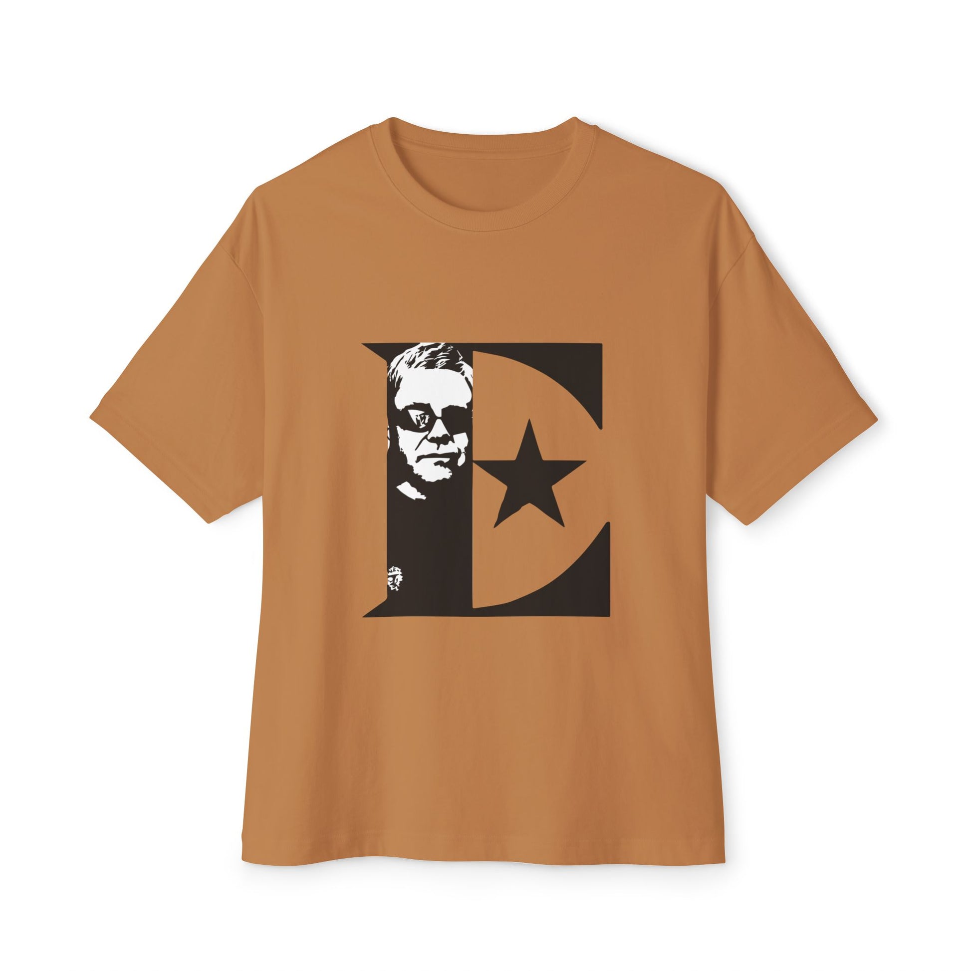 Black & White Portrait Unisex Oversized Boxy Tee - snazzymerch