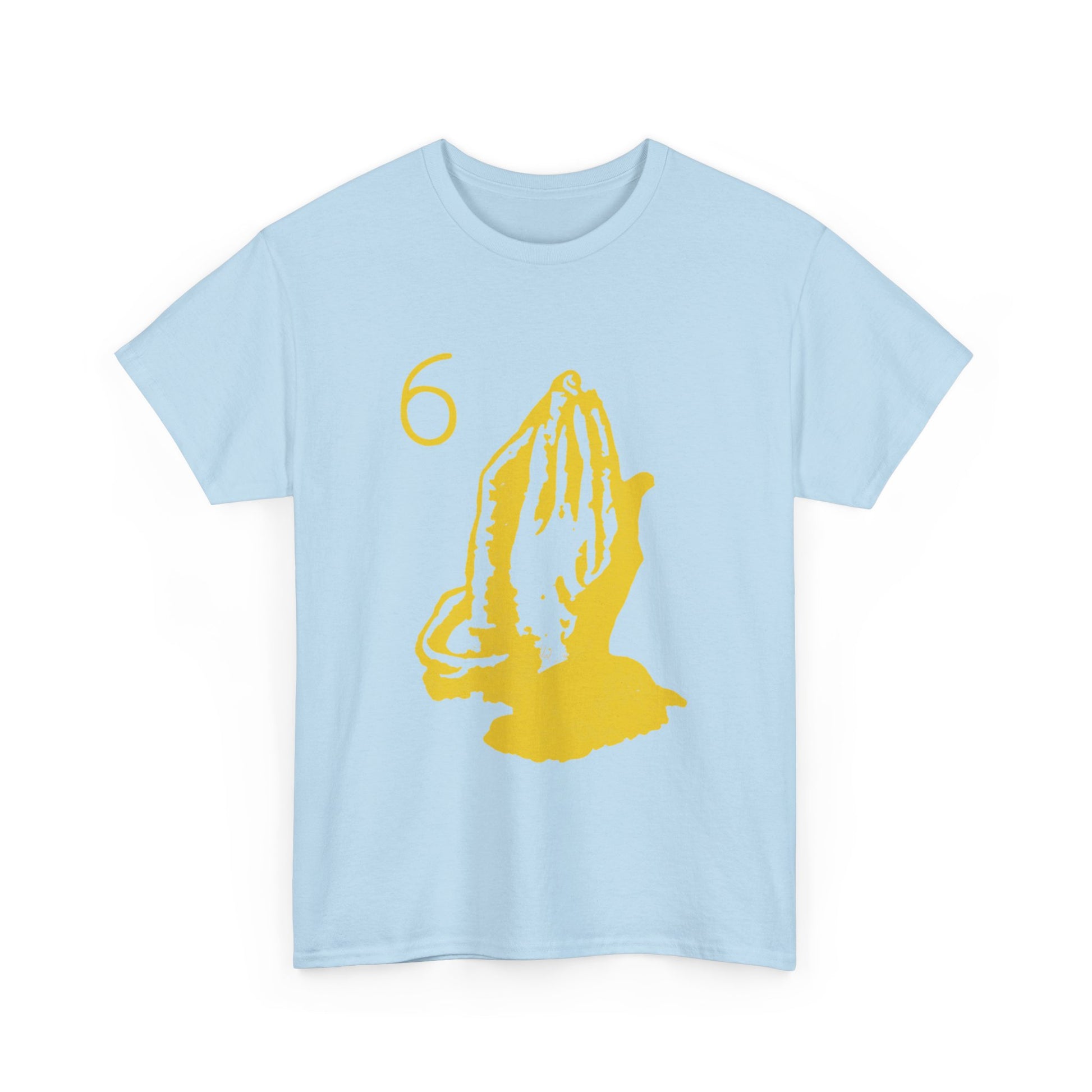 6 God Prayer Hands Heavy Cotton Tee Printify