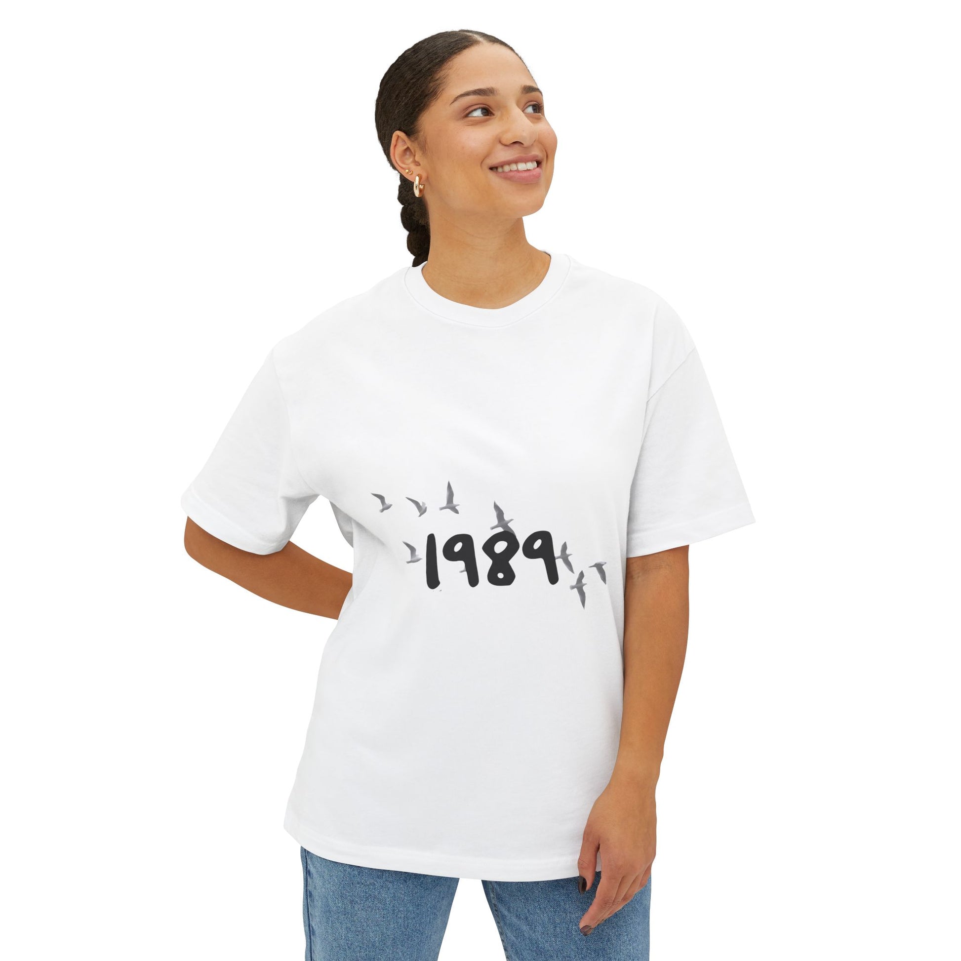 Wings of '89 Unisex Oversized Boxy Tee - snazzymerch