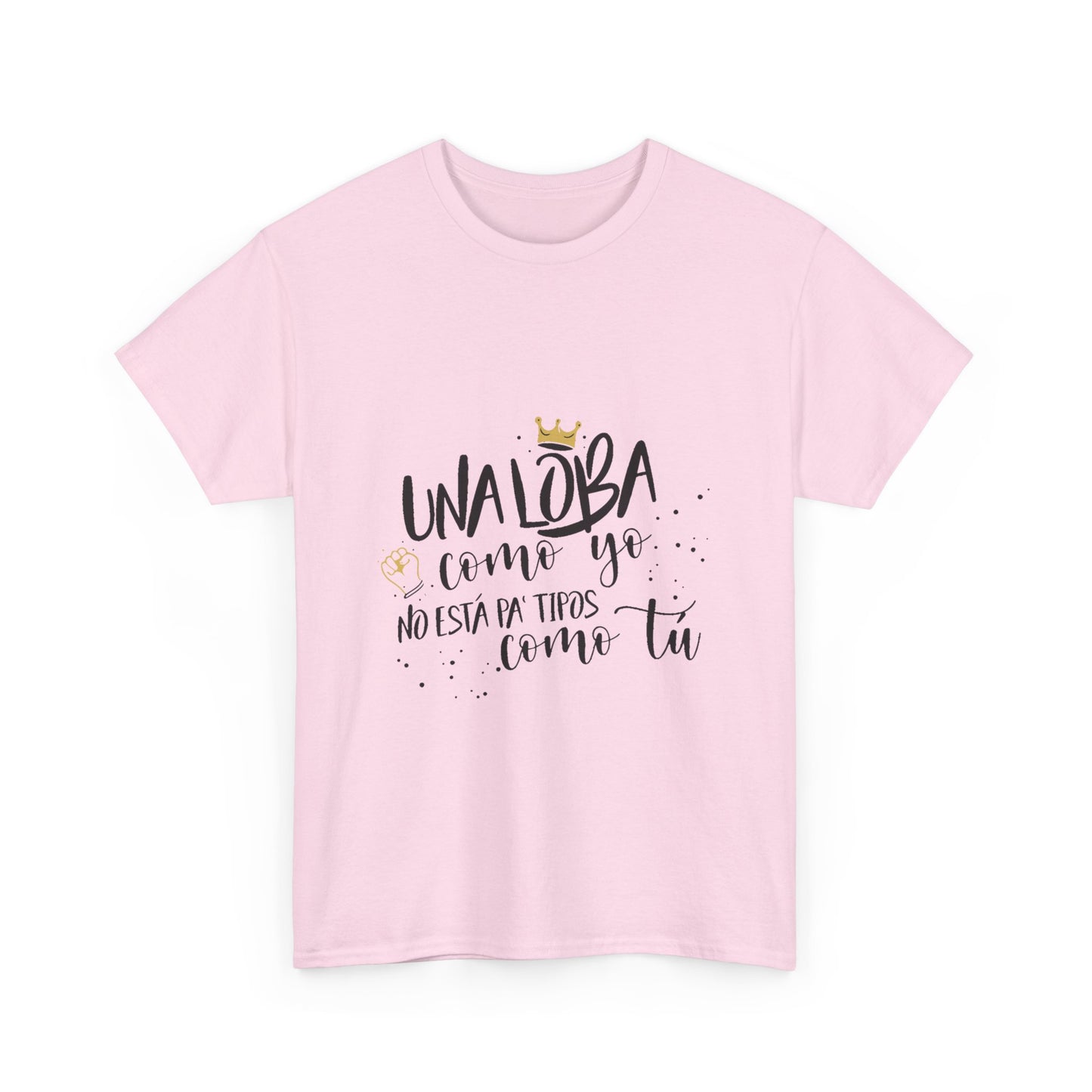 Golden Wolf Energy Unisex Heavy cotton tee Printify