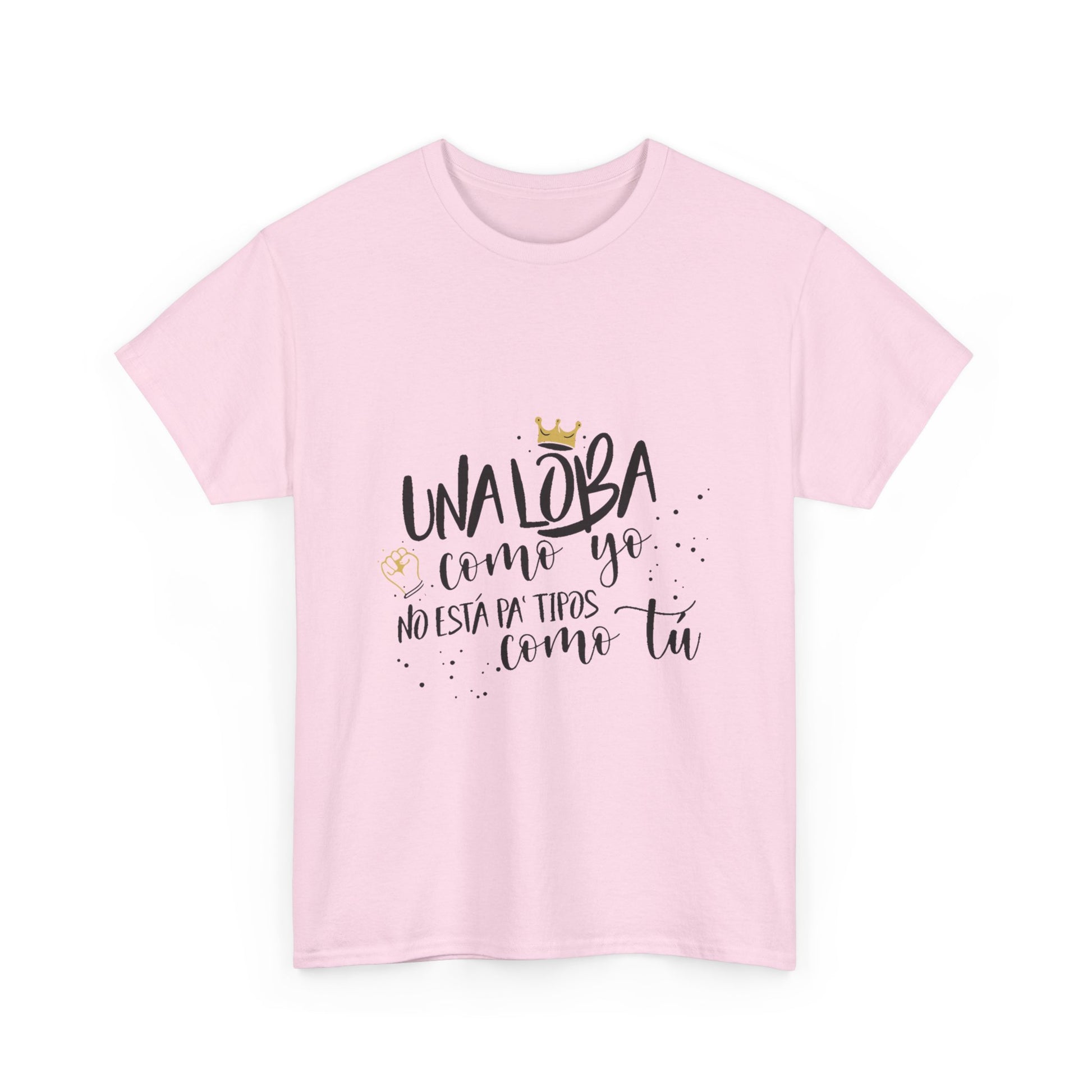 Golden Wolf Energy Unisex Heavy cotton tee Printify